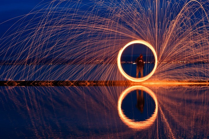 Image from a light painting evening organised by Reflex Camera Club