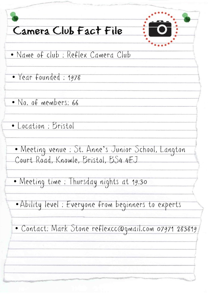 Reflex Camera Club Fact File