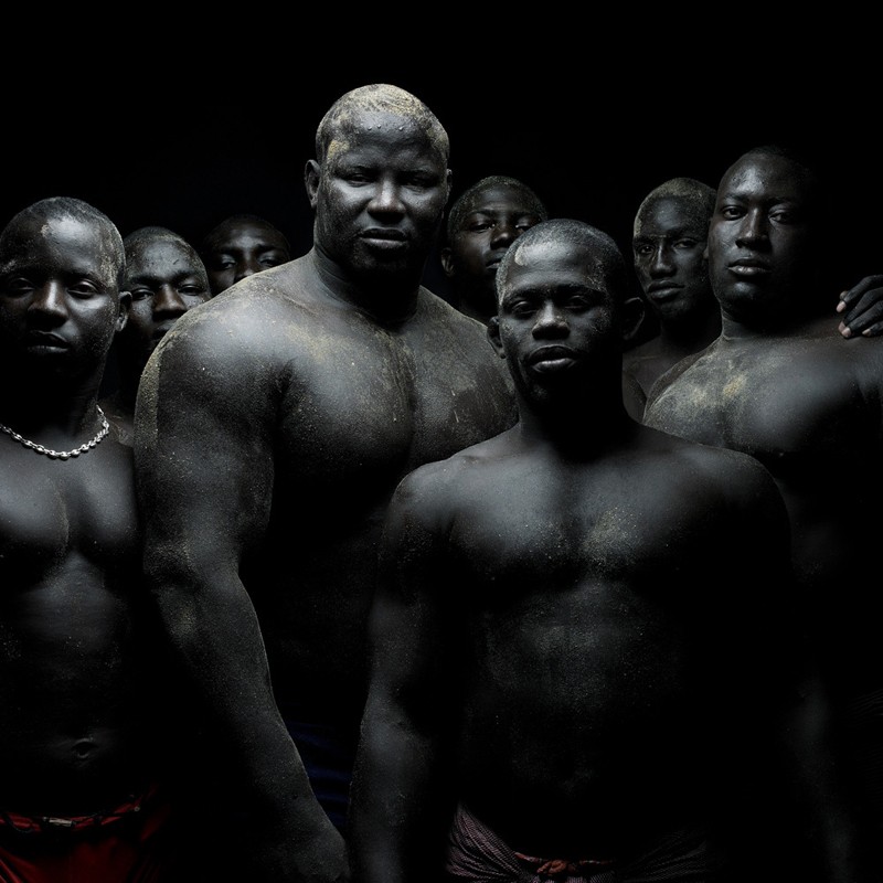 Portrait of Senegalese Wrestlers "Lamb" by Denis Rouvre