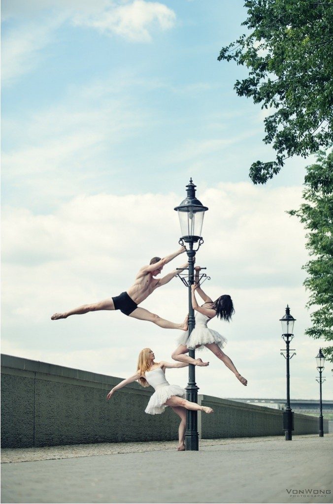 Ballerina on a Lampost by Benjamin Von Wong