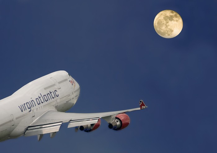 Fly me to the moon Sir Richard by John Hales