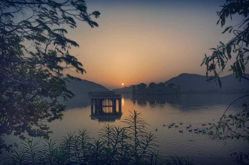 Kannan Muthuraman, Sunrise at Jal Mahal, Jaipur, India.