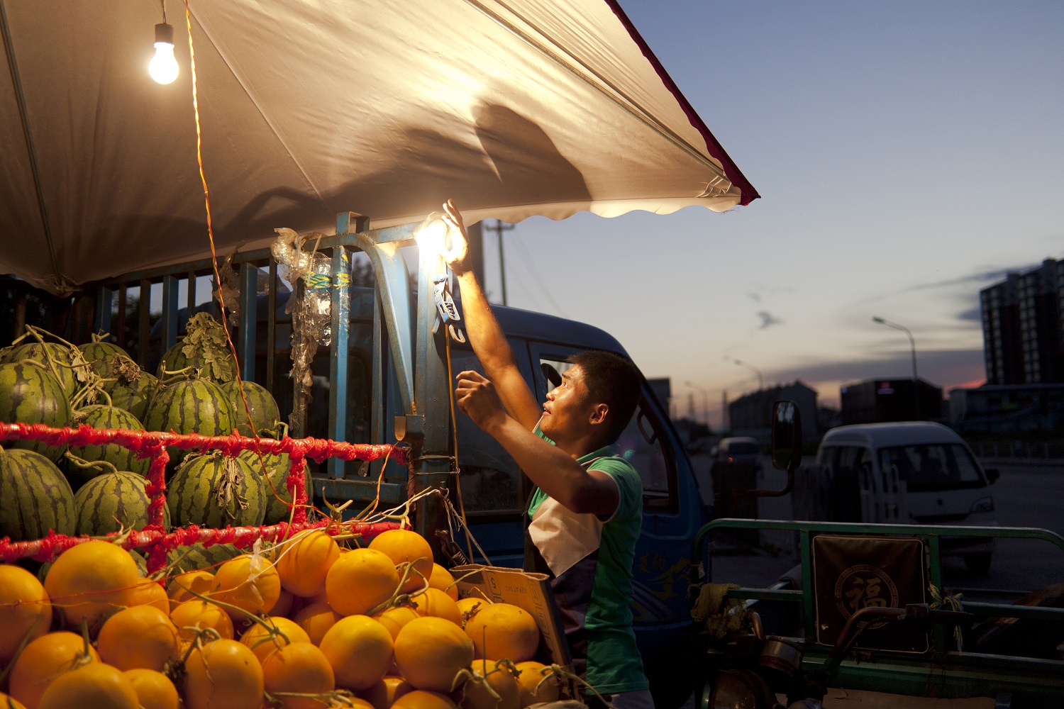 Hao Wu, Fruit Merchant, Beijing.