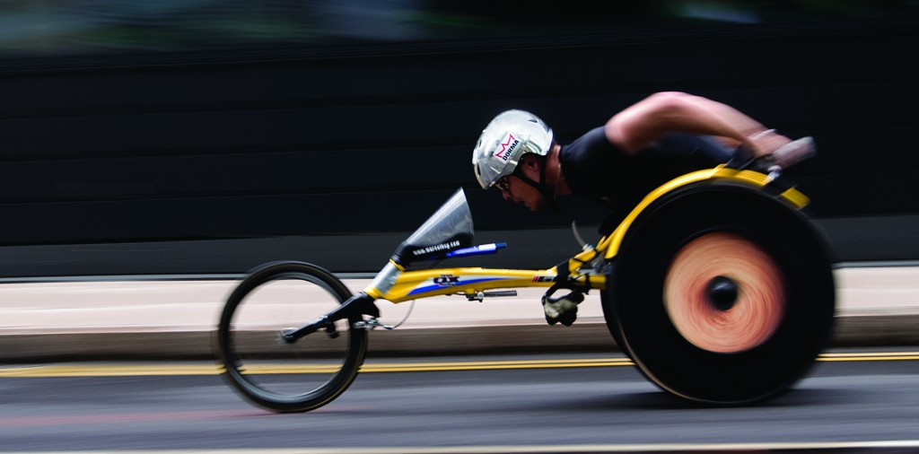 Wheelchair racer by Martin Parratt