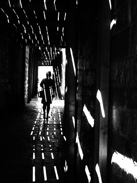 light tunnel by Rupert Vandervell